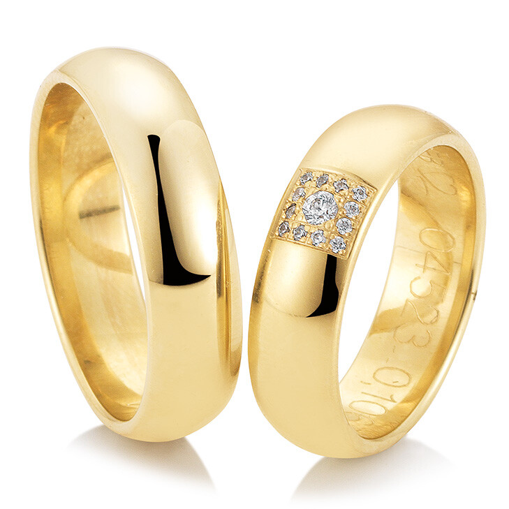 Trauringe Gelbgold Joy Breuning 48/04523 & 48/04524