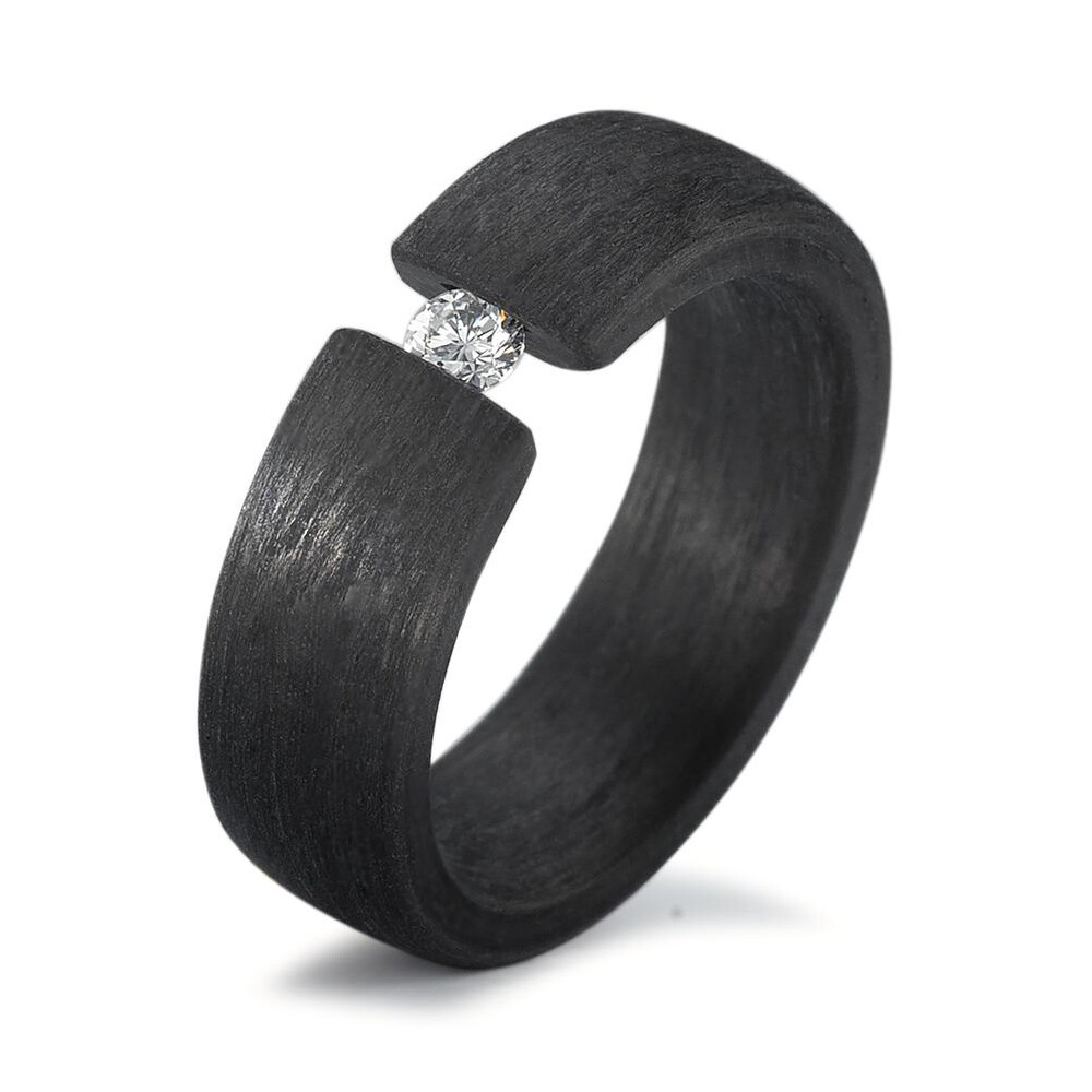 Verlobungsring Carbon Spannring Brillant TF59280