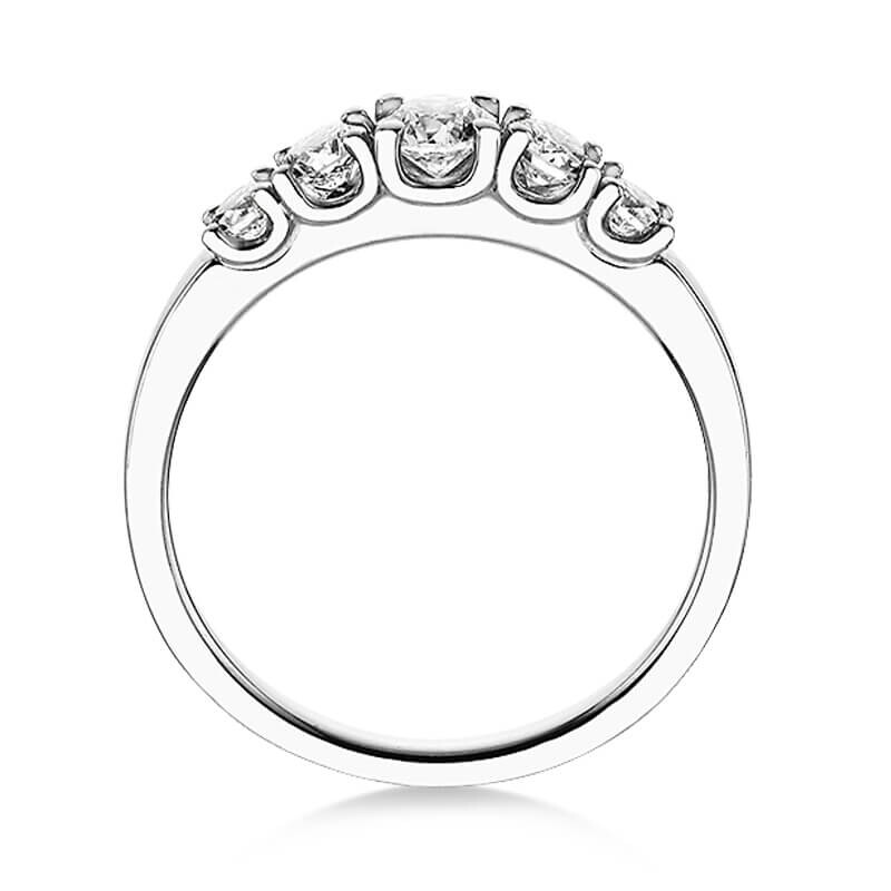 Verlobungsring 5 Diamonds Weißgold 585 Brillant 0,60 ct – Dettinger 27200