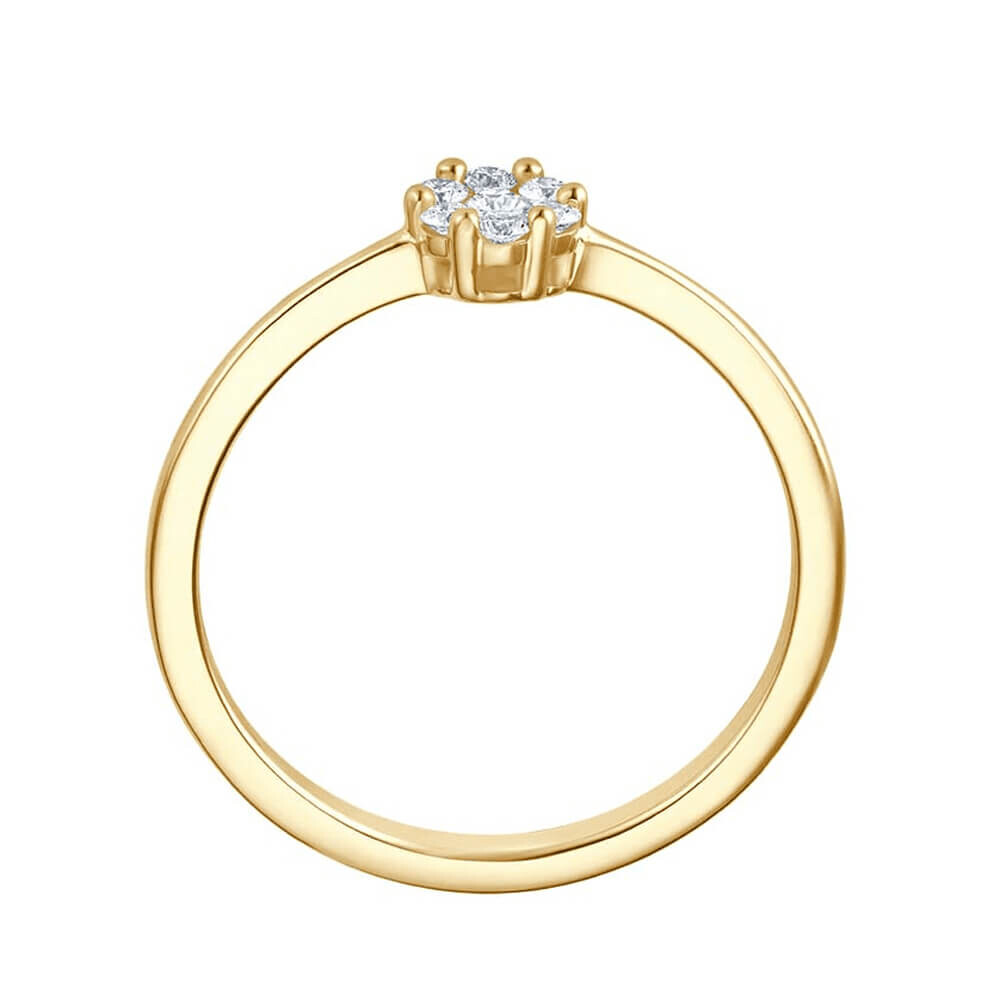 Diamantring Blossom Gelbgold Giloy EH005556