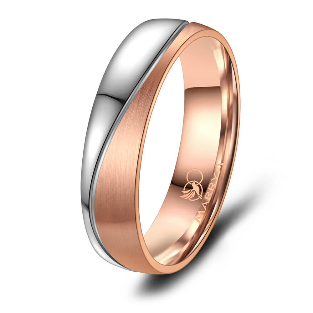 Herrenring Titan Roségold plattiert Marrya TI-38