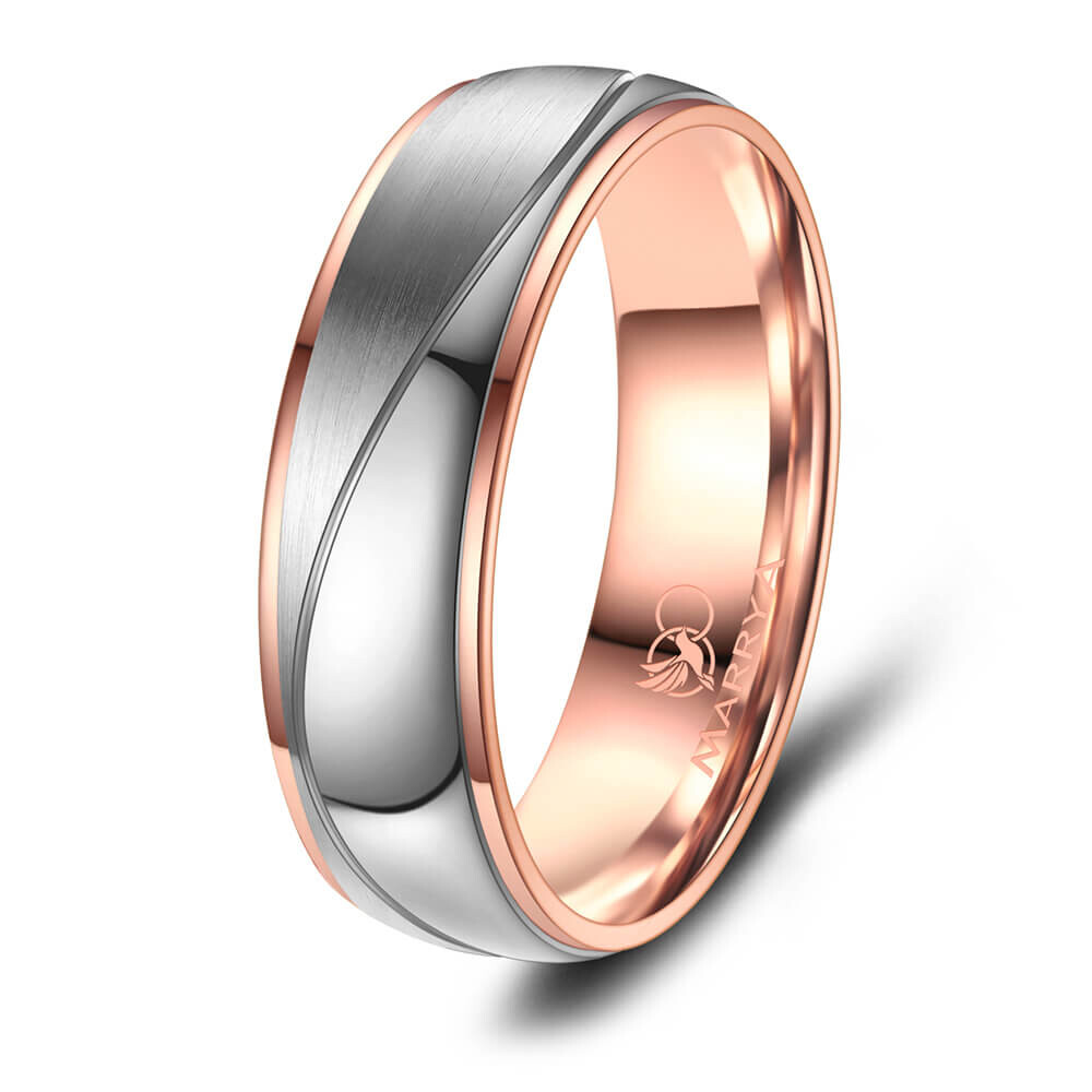 Herrenring Titan Rosé plattiert Marrya TI-25