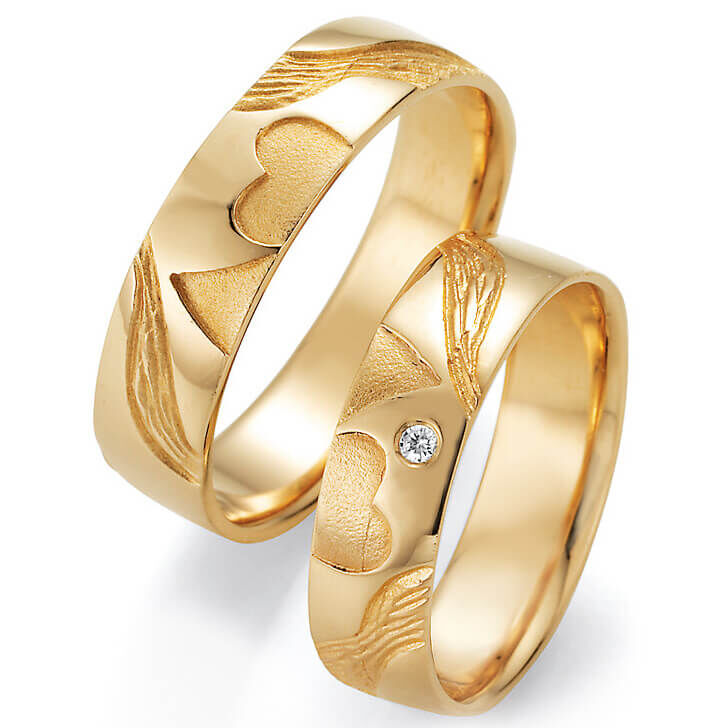 Signs of Love - Doppelherz / Double Heart - Gelbgold, 66/51050