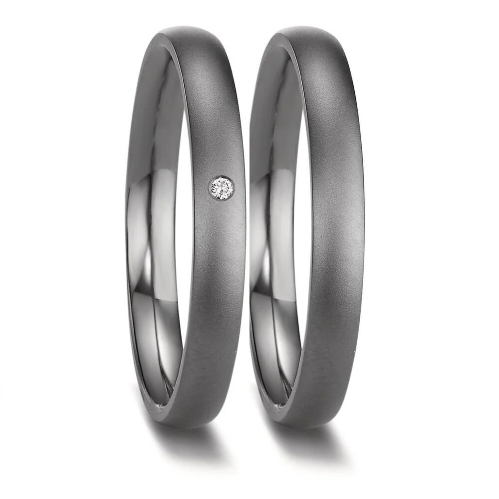 Trauringe Partnerringe Tantal Brillant TeNo 597532-1