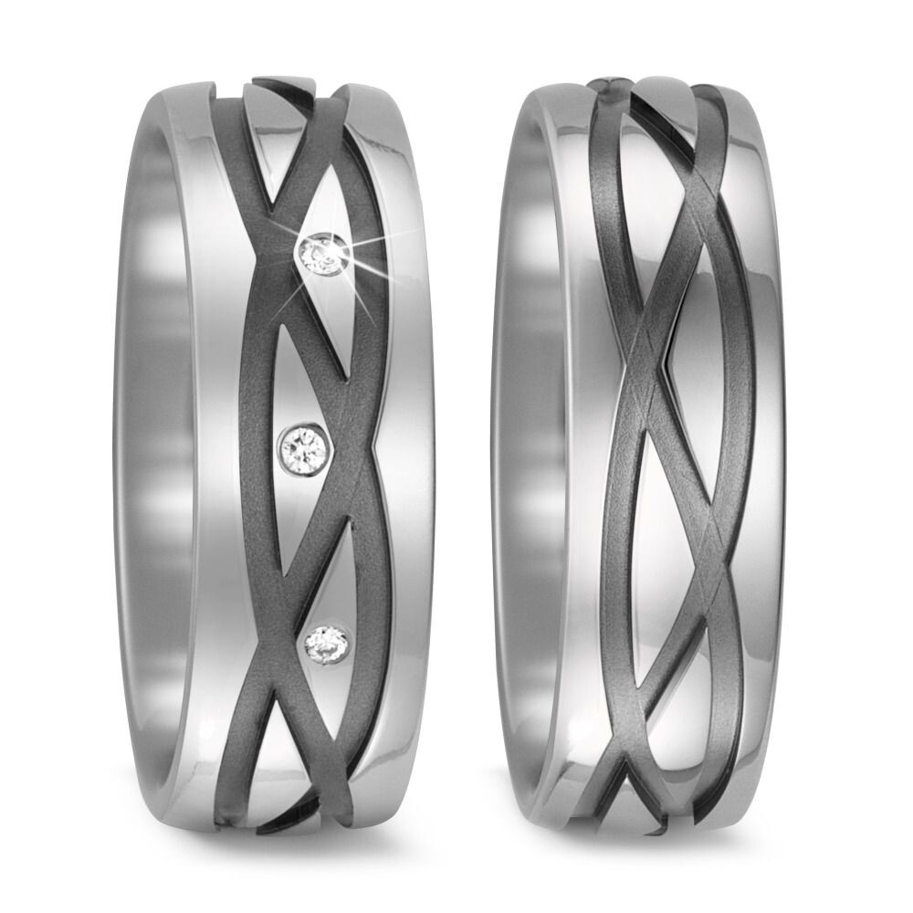 Trauringe Partnerringe Titan Brillant TitanFactory 52462