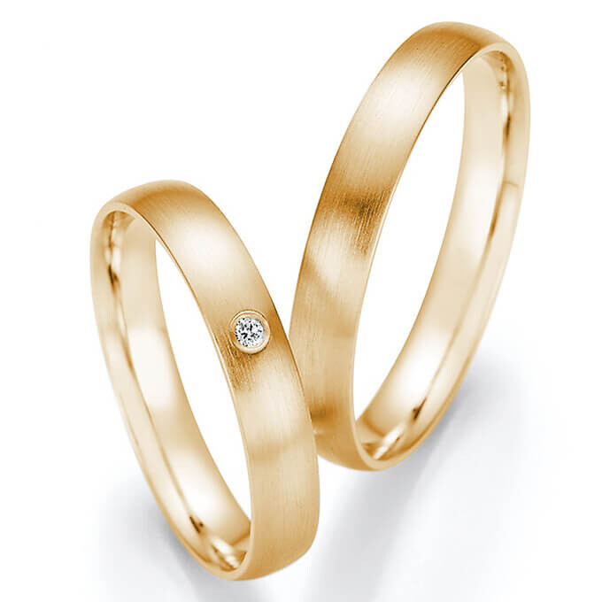 Trauringe Gelbgold Brillent Ruesch 66/61050