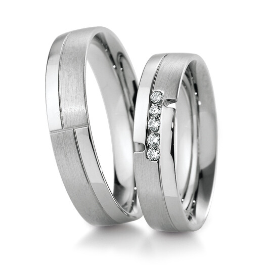 Breuning Eheringe Weißgold 48/04125 & 48/04126