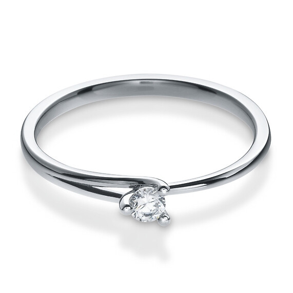 Antragsring Silber mit Zirkonia Breuning 41/05302