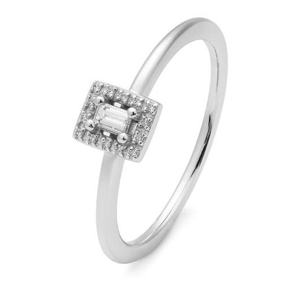 Ring Weißgold Baguette Brillant Breuning 41-06208