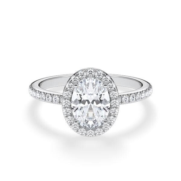 Verlobungsring Platin 950/- zus. 1,430 ct, LAB - e, vs2 & tw, vs - RU-1902-15