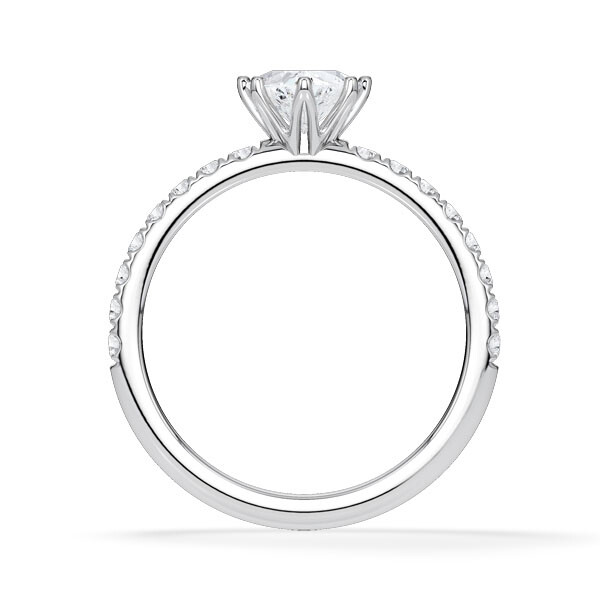 Hollywood Ring Herz Diamant Platin Rubin 1887