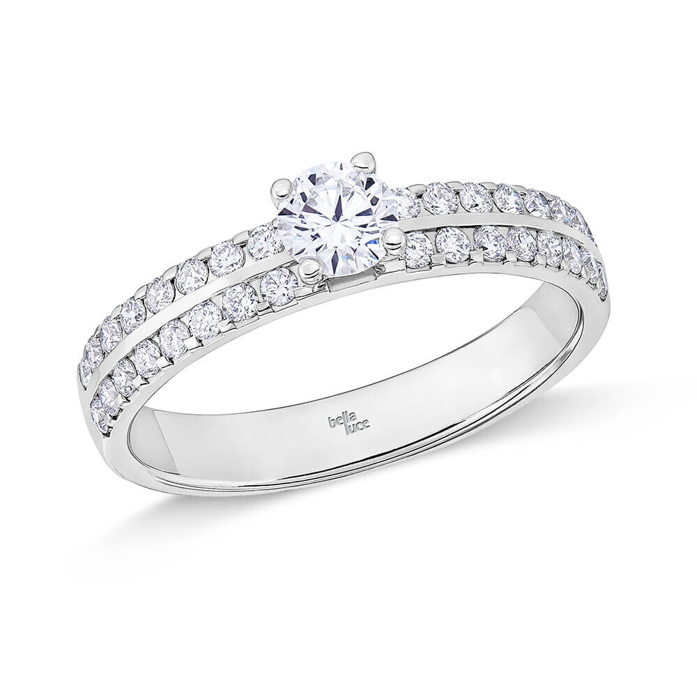 Ring Solitär Plus Weißgold bella luce EH006125