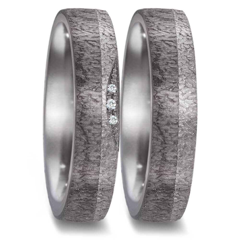 TeNo Partnerringe Tantal Carbon Brillant - 52590