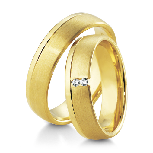 Trauringe Gelbgold Inspiration Breuning 48/04105 & 48/04106