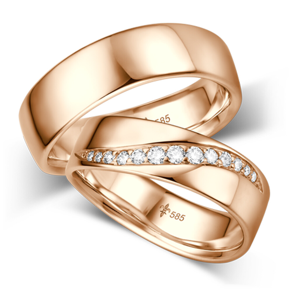 Trauringe Milou Rotgold Giloy TR-0/TR-1-00056