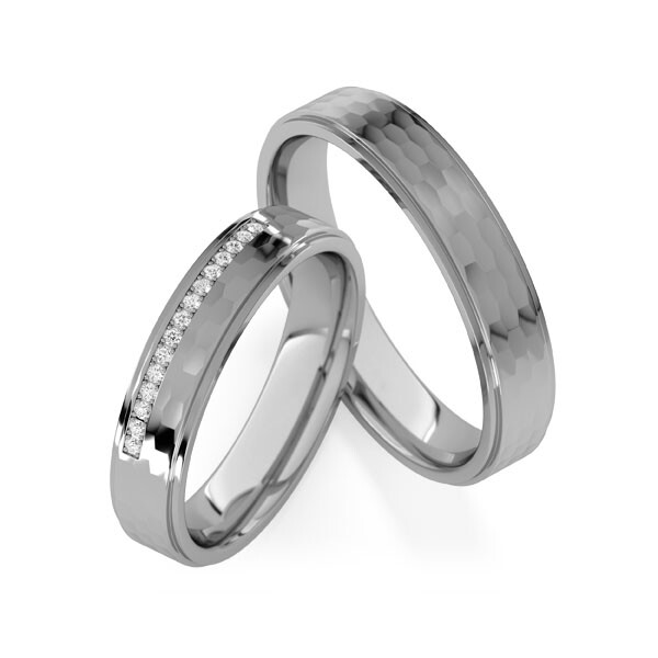 Trauringe Platin Brillance Plus Rubin RU-1849