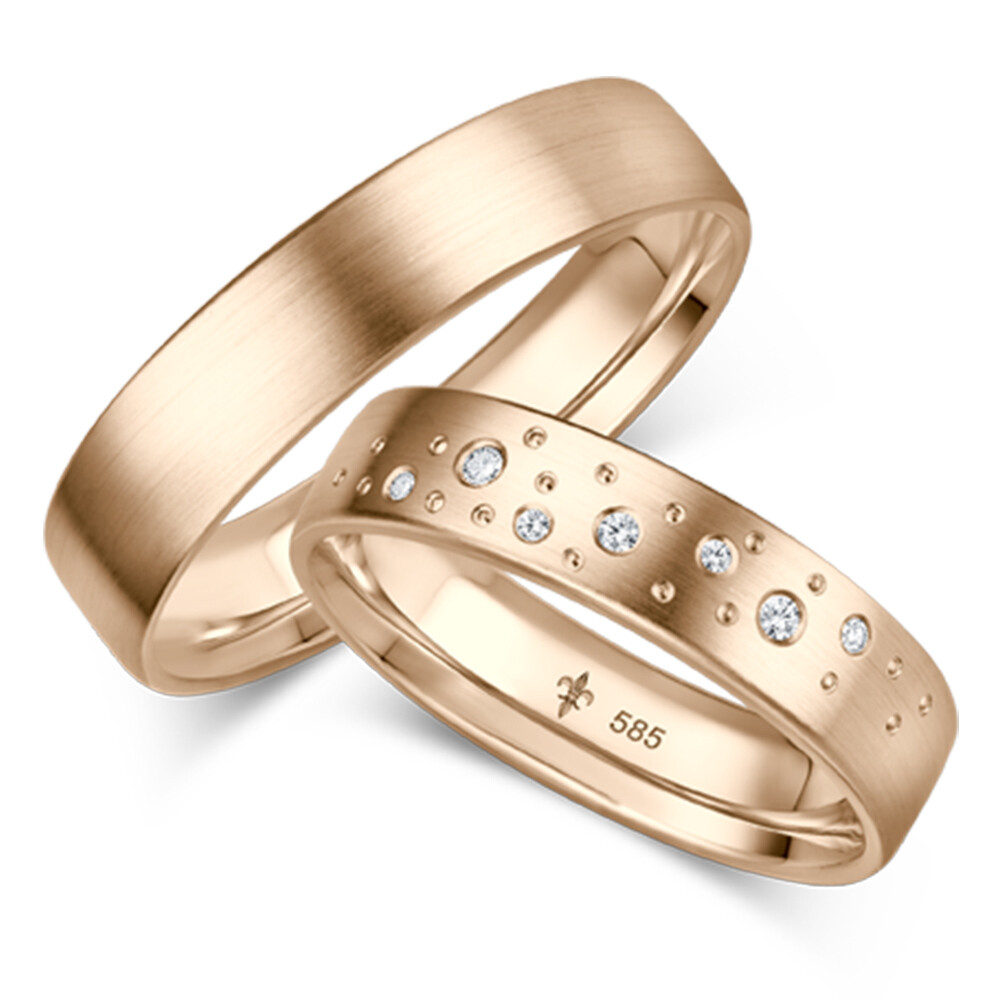 Trauringe Gossip Roségold Giloy TR-0/TR-1-00053