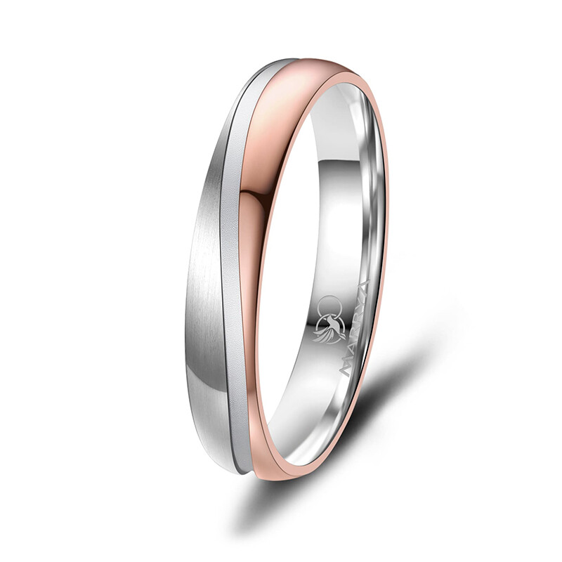 Trauringe Partnerringe Edelstahl Rosé Marrya ES-42