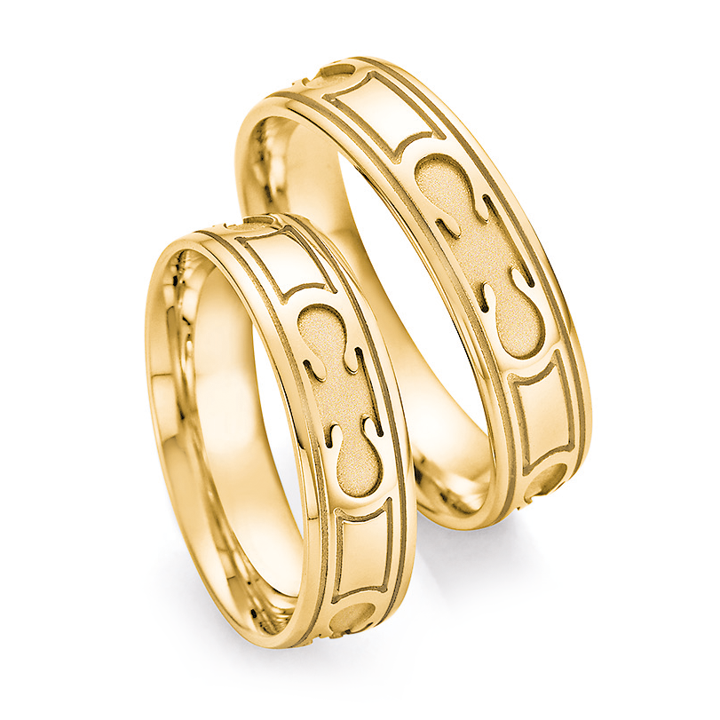Trauringe Gelbgold Ruesch 66/39180 & 66/39180