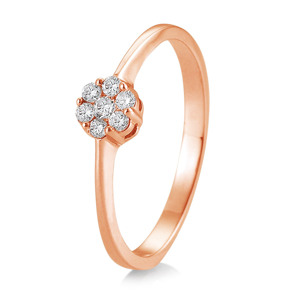 Breuning Verlobungsring Flower 41/88019 Rotgold 585