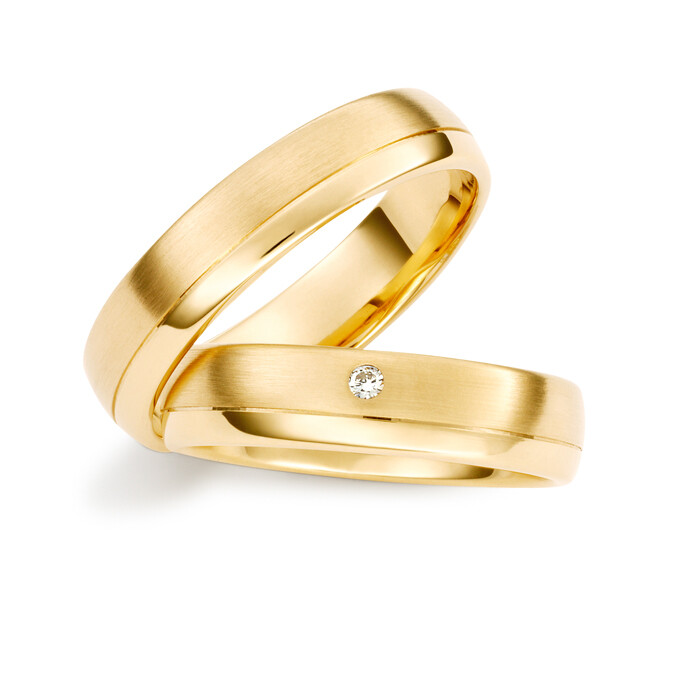 Trauringe Gelbgold Brillant Max Kemper 30126