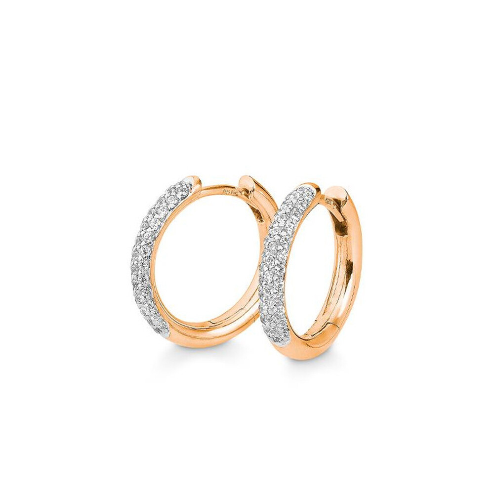 Creolen aus Rotgold Brillant Breuning 06-06911