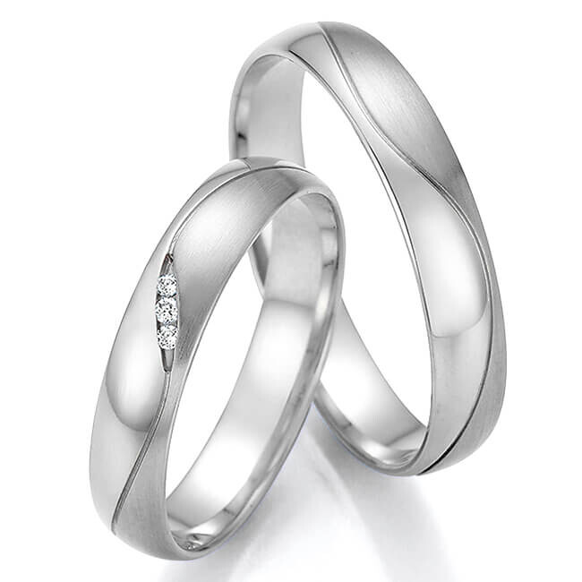 Collection Ruesch Trauringe Eheringe Platin Brillant 66/61010 & 66/61020