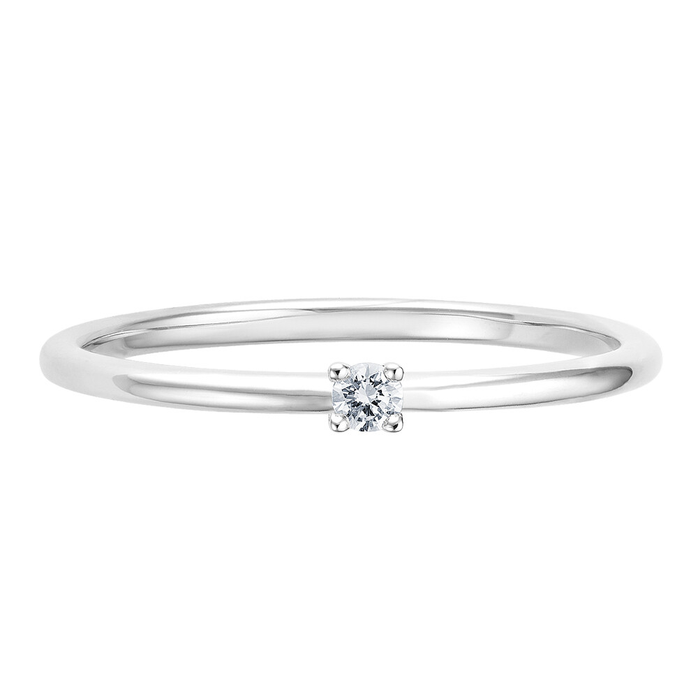 bella luce Solitaire Weißgold Brillant 0.040 ct. w/si liegend 