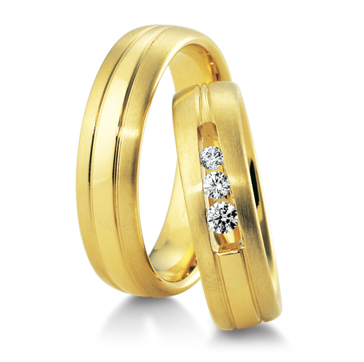 Trauringe Gelbgold Inspiration Breuning 48/04113 & 48/04114