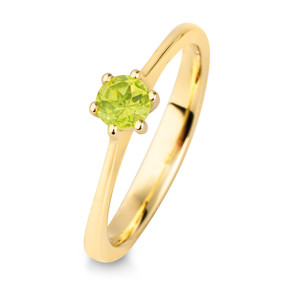Verlobungsring mit Peridot BR197-0 Gelbgold