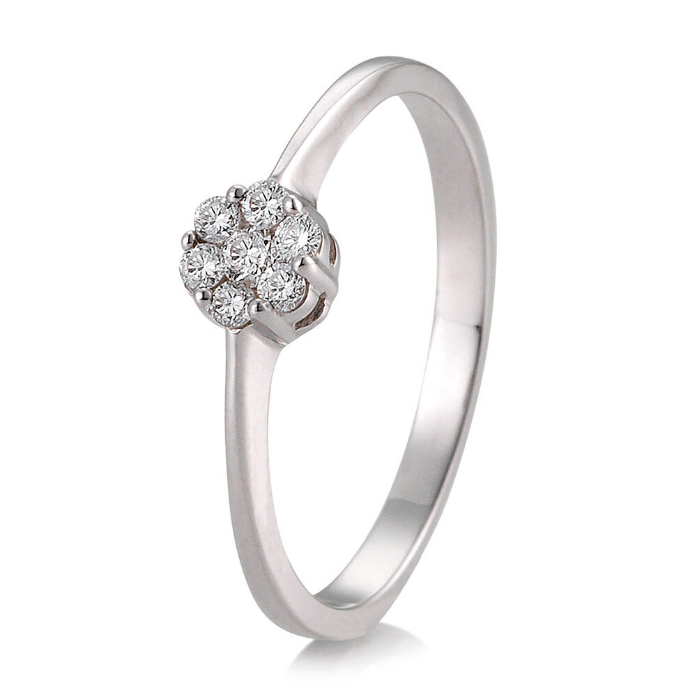 Breuning Verlobungsring Flower 41/88019 Platin 600