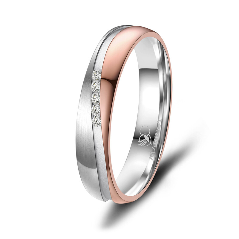 Trauringe Partnerringe Edelstahl Rosé Marrya ES-42