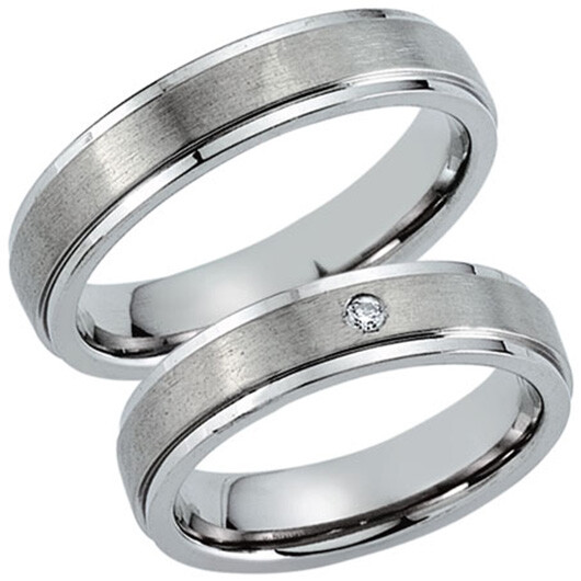 Schwarz Partnerringe Titan 20008