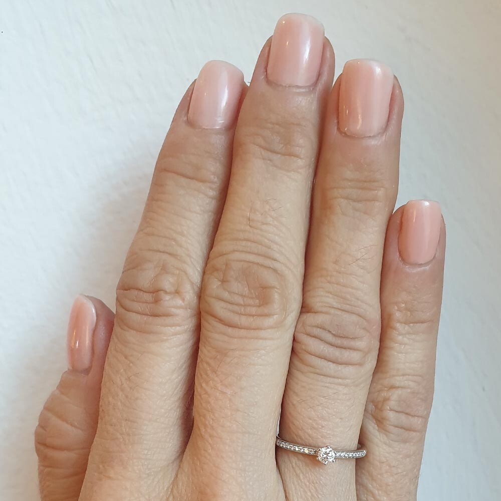 Breuning Verlobungsring Weißgold Brillant 6er Krappe Verschnitt 41/05805