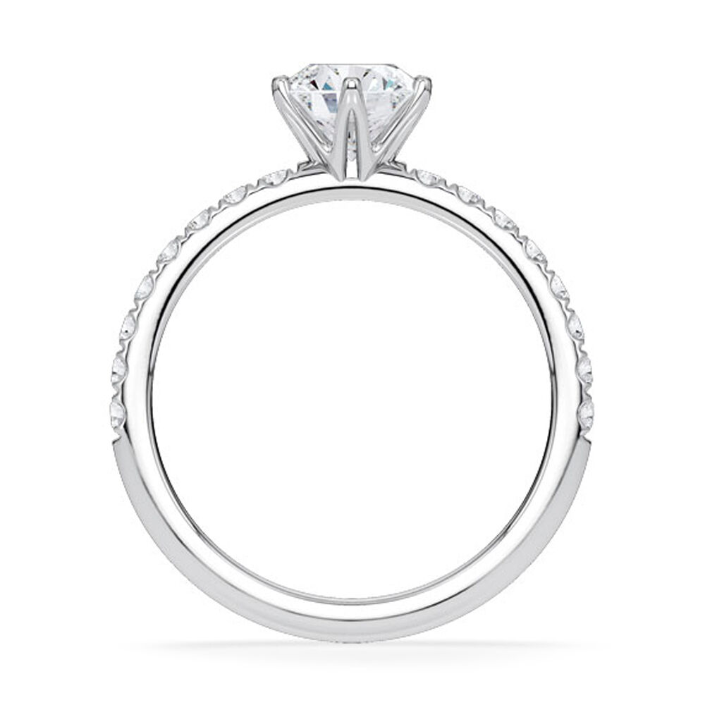 Verlobungsring Hollywood Platin 950 Brillant 1,270 ct Pavé – Rubin RU-1888