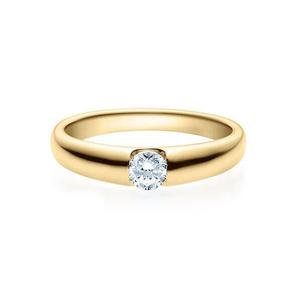 Verlobungsring Spannring Gelbgold Rubin RU-1506