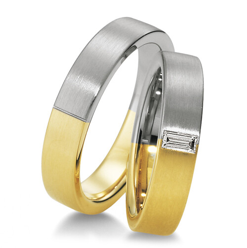 Breuning Trauringe Weißgold & Gelbgold 48/03220 & 48/03221