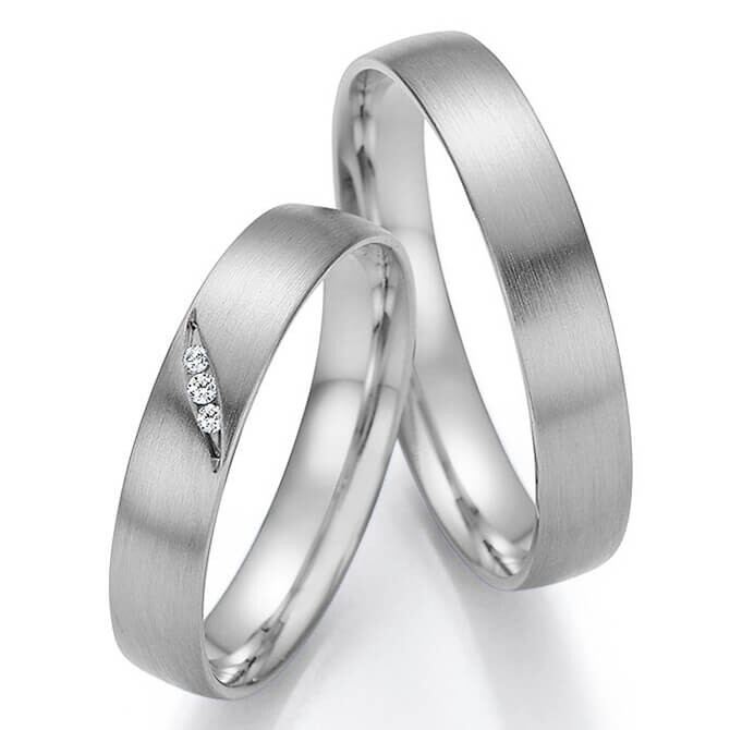 Collection Ruesch Trauringe Eheringe Palladium Brillant 66/61130 & 66/61140