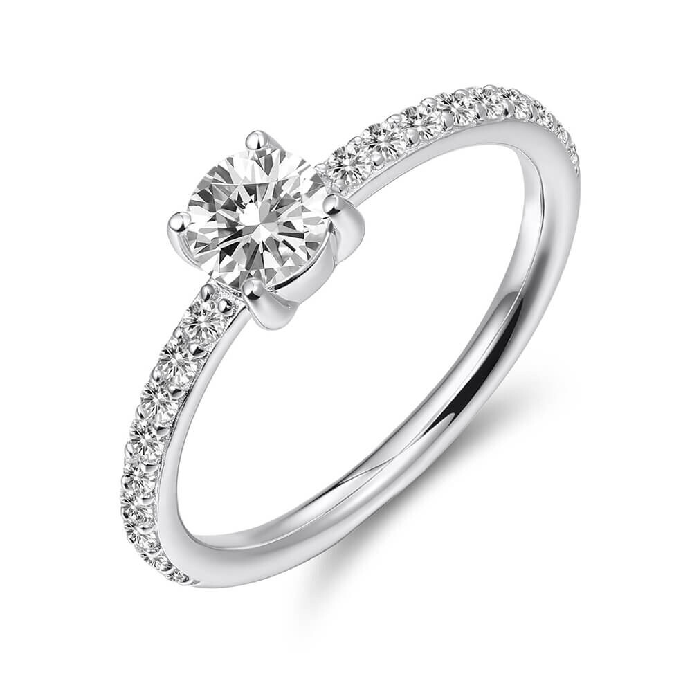 Pavé Ring Silber 925 Zirkonia Weiß Gisser R468