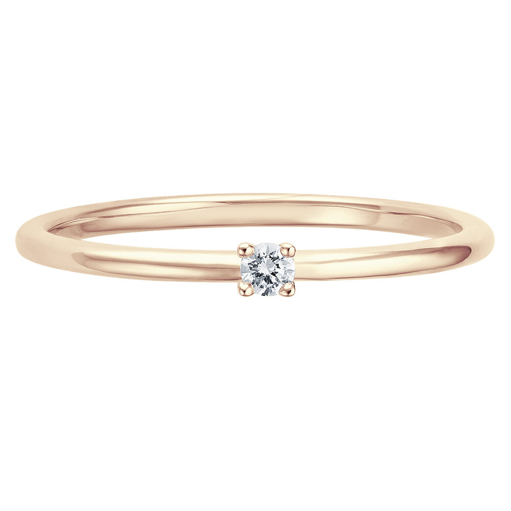 bella luce Solitaire égold Brillant 0.040 ct. w/si