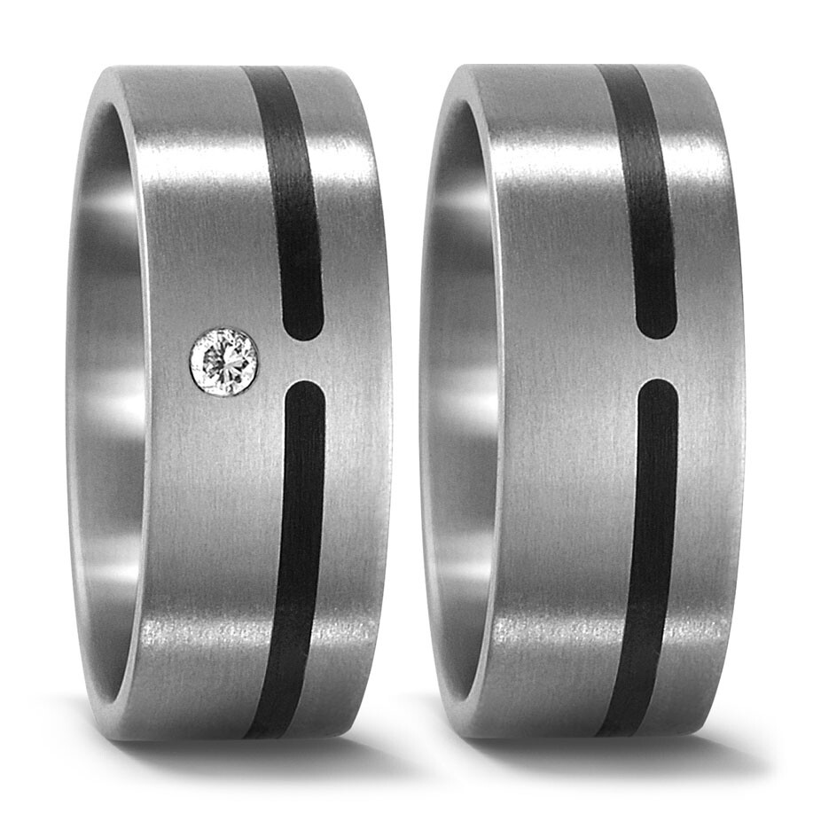 Trauringe Partnerringe Brillant Titan Factory 51177