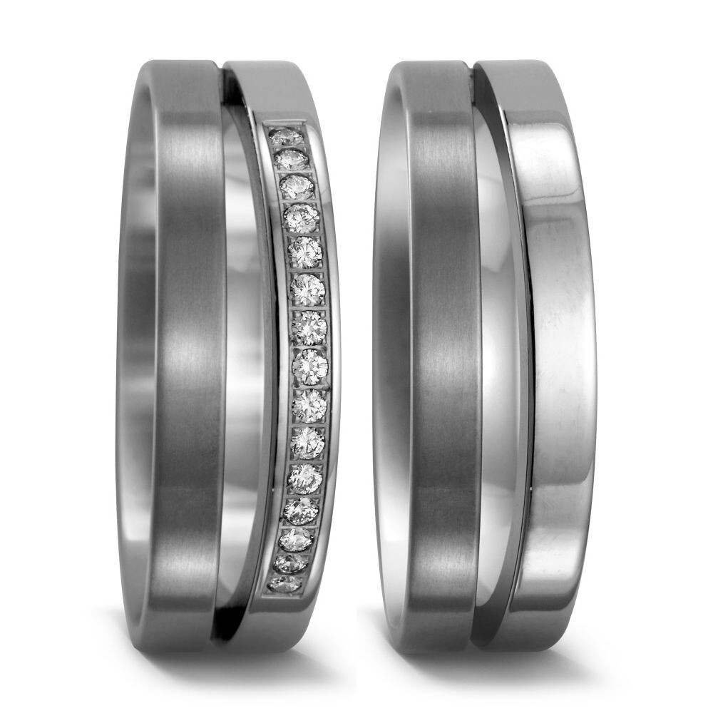 Trauringe Titan Brillant TitanFactory 51678 & 51677