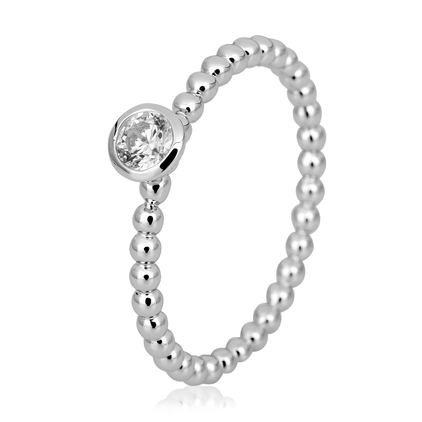 Breuning Kugelring 41/06064 Platin Brillant 0.150 ct.