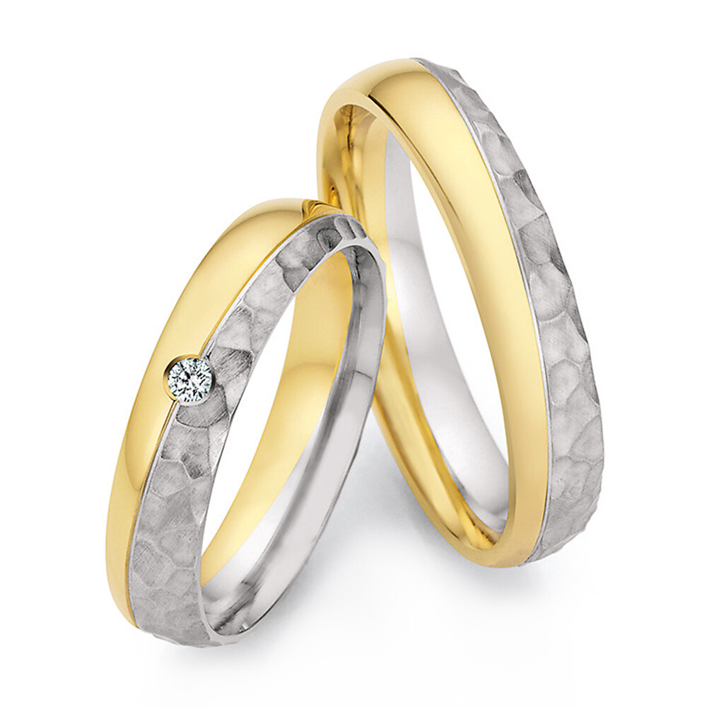 Eheringe Platin Gelbgold Honeymoon Ruesch 66/67010 & 66/67020