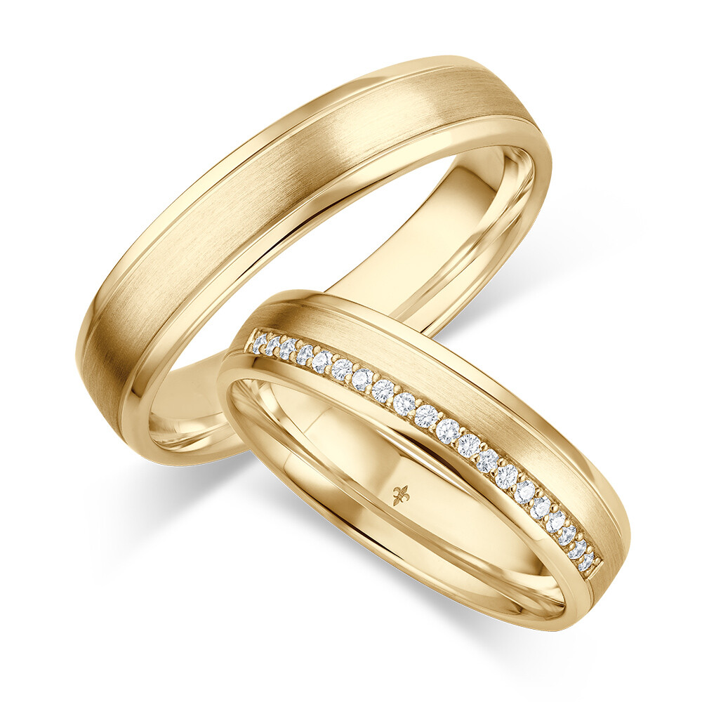 Trauringe Jade Gelbgold Giloy TR-0/TR-1-00093