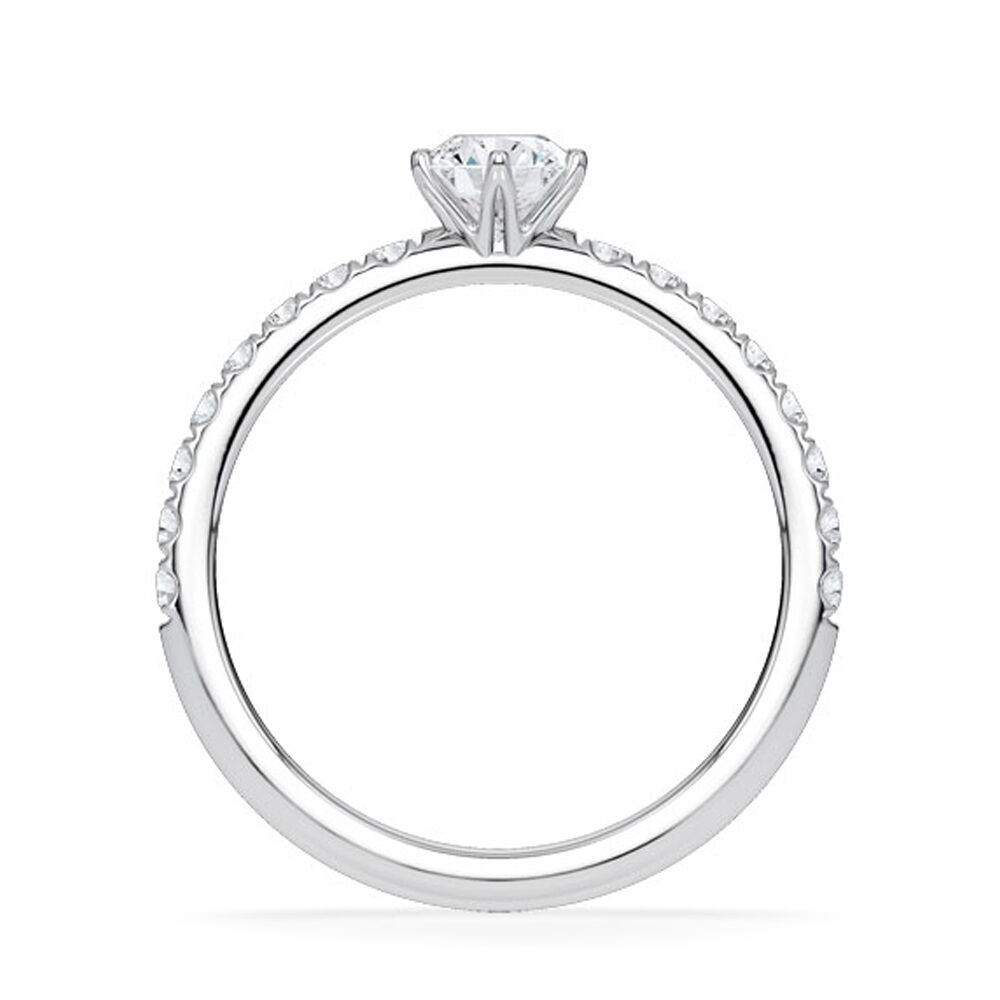 Verlobungsring Hollywood Platin 950 Brillant 0,770 ct Pavé – Rubin RU-1888