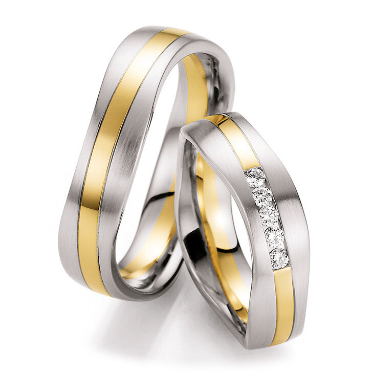 Ruesch Trauringe Bicolor Sensation 66/10450 & 66/10460