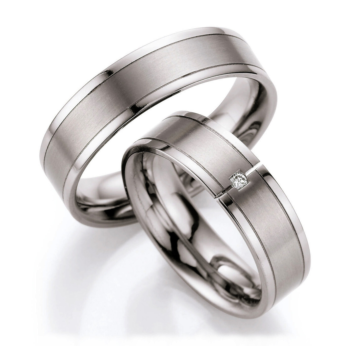 Ruesch Trauringe aus Weißgold 77/07150