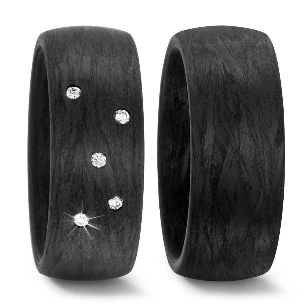 TitanFactory Trauringe aus Carbon - 59341 & 59289