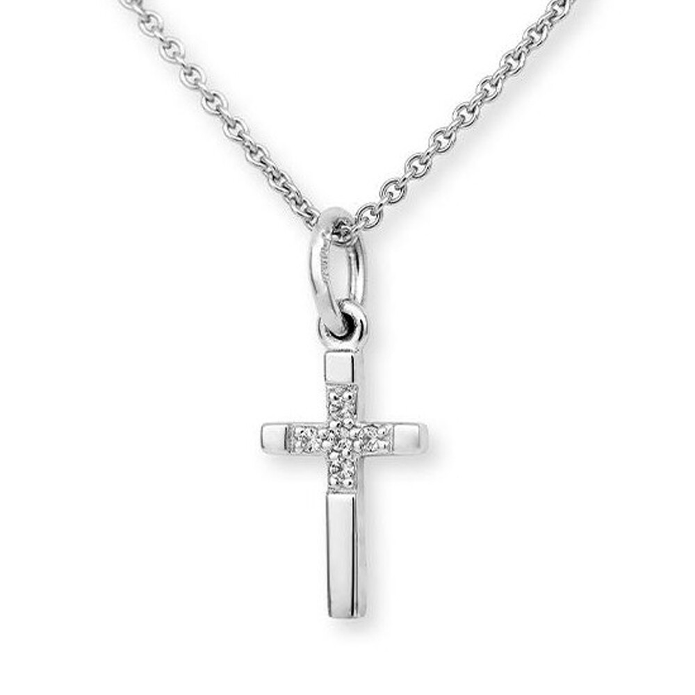 Anhänger Kreuz Weißgold Brillant Breuning 36-00920